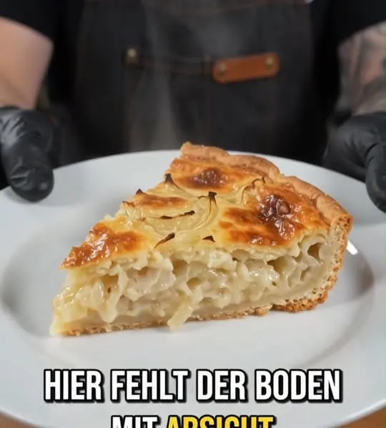 Zwiebelkuchen ohne Boden